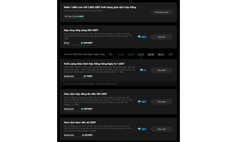 BXClusive Tết 2026: Mã đáo thành công, đón ngàn tài lộc cùng BingX! 3 Hoàn thành nhiệm vụ để tích lũy điểm