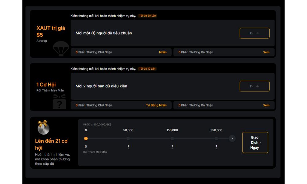 Kiếm thưởng khi hoàn thành nhiệm vụ