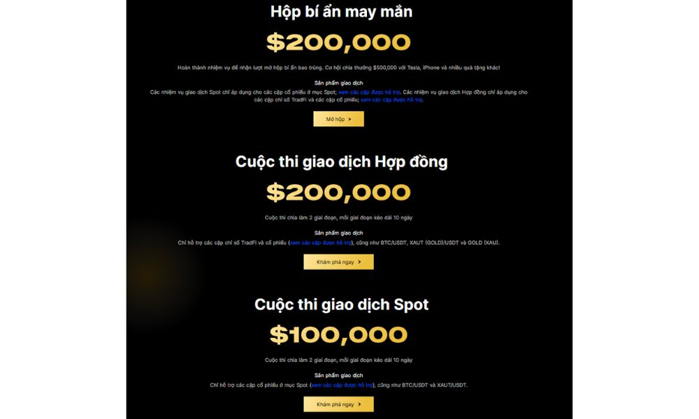 Các chương trình trong sự kiện