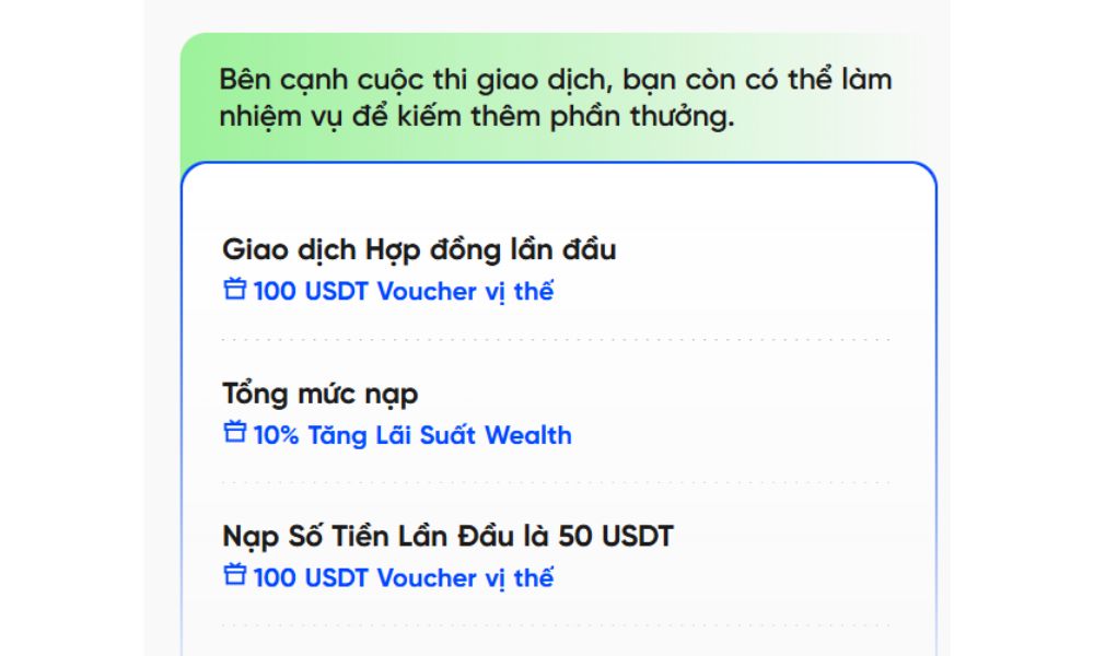 Các nhiệm vụ ngoài cuộc thi