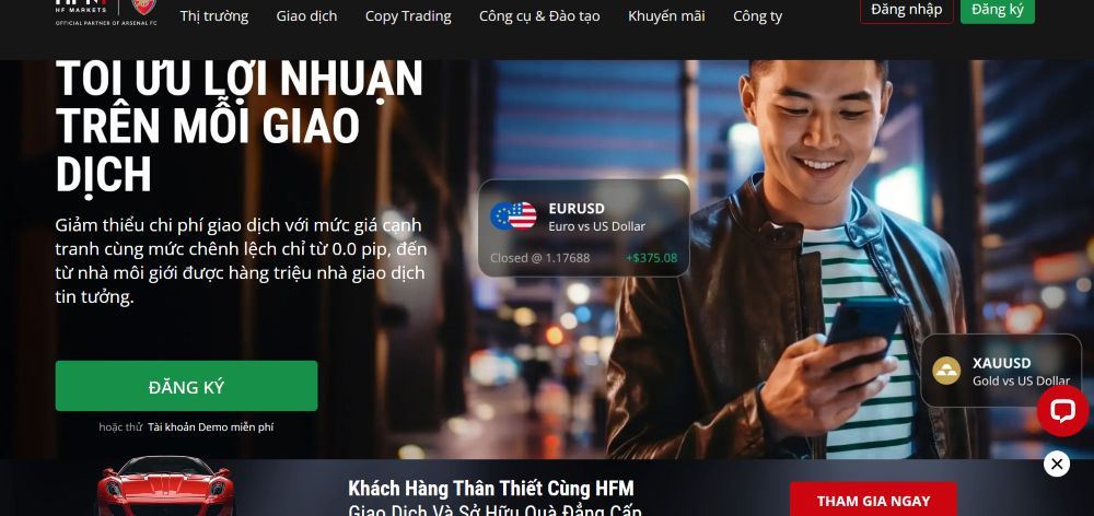 Hoàn phí HFM là gì? Cách nhận hoàn phí giao dịch sàn HFM 100% 3 Đăng ký tài khoản sàn HFM