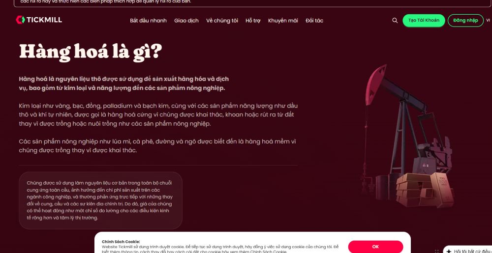 Danh mục sản phẩm sàn Tickmill