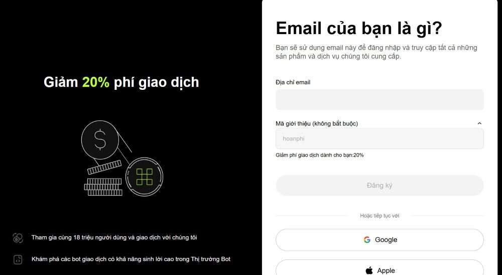 Đăng ký tài khoản sàn OKX