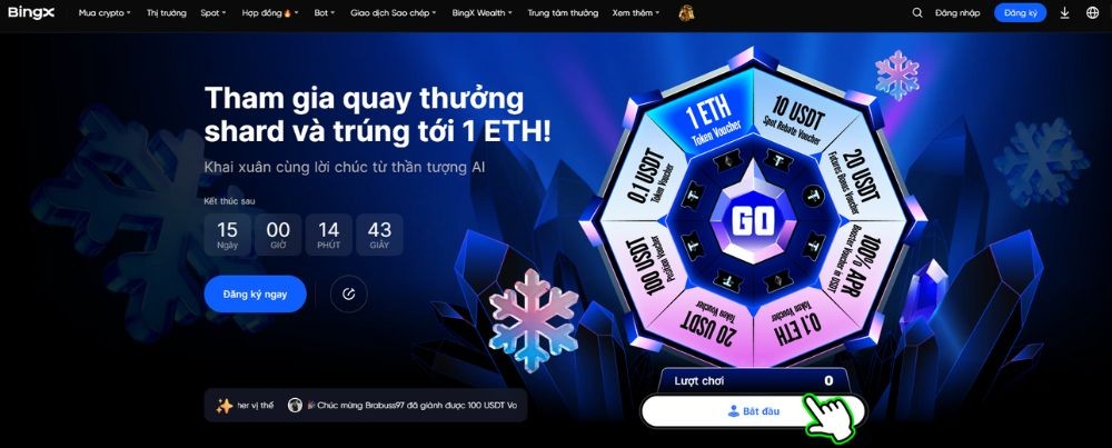 Tham gia quay thưởng Shard