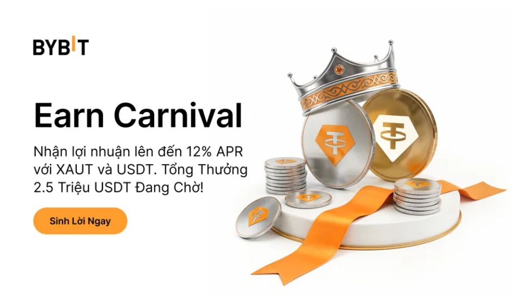 Earn Carnival: Nhận lợi nhuận đến 12% APR, tổng thưởng 2.500.000 USDT 5 Earn Carnival