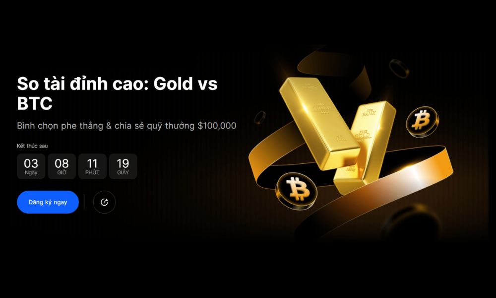 So tài đỉnh cao: Gold vs BTC, chia quỹ thưởng $100,000 từ BingX 1 So tài đỉnh cao