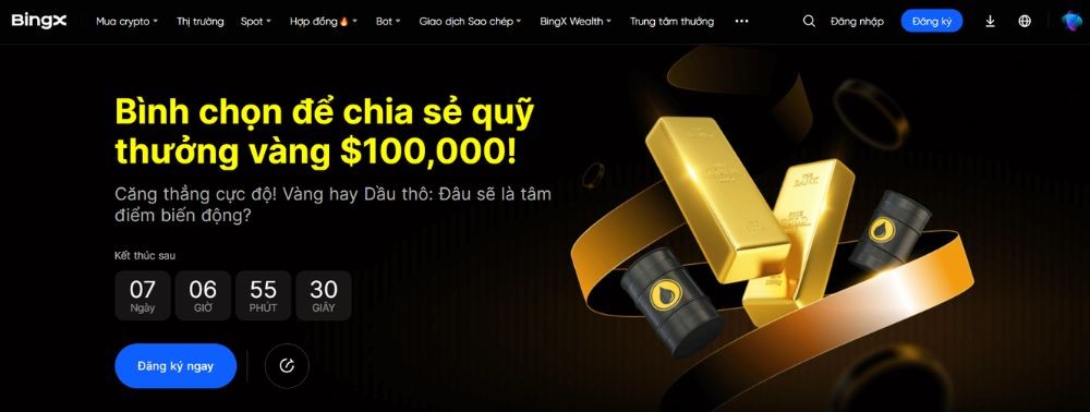 Sự kiện bình chọn xu hướng Vàng và Dầu Thô